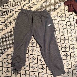 Nike Gray Joggers Elastic Waistband Relaxed Fit